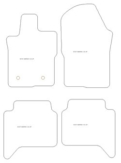 Autoteppiche fuer Volkswagen Amarok II Double Cab 2023- MDM Top