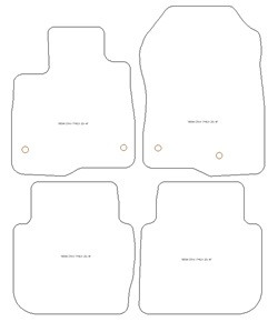 Autoteppiche fuer Honda CR-V V e:PHEV Plug-in Hybrid 2023- MDM Top