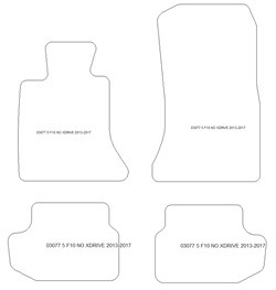 Autoteppiche fuer BMW 5er (F10) 2013-2017 MDM Top