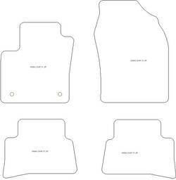 Autoteppiche fuer Toyota C-HR Hybrid 2024- MDM Top
