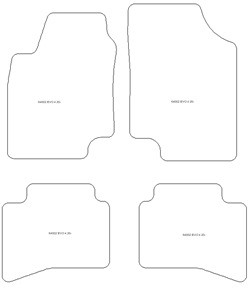 Autoteppiche fuer EVO Evo 4 2020- MDM Top