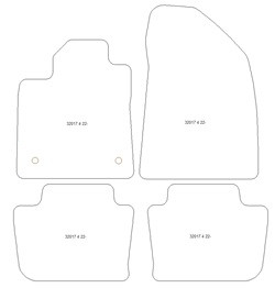 Autoteppiche fuer MG 4 Electric 09.2022- MDM Top