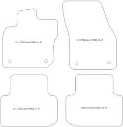 Autoteppiche fuer Volkswagen Tiguan III eHybrid 2024- MDM Top