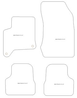 Autoteppiche fuer Lancia Ypsilon Hybrid 2024- MDM Top
