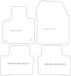 Autoteppiche fuer Opel Astra L Sports Tourer Electric 2024- MDM Top