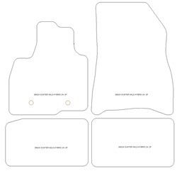 Autoteppiche fuer Dacia Duster III Mild-Hybrid 06.2024- MDM Top