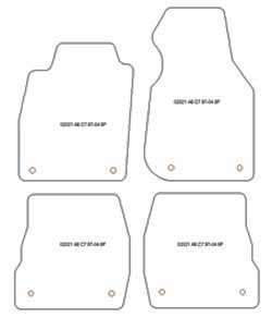 Auto Fußmatten für AUDI A6 II [C5] (1997-2004)